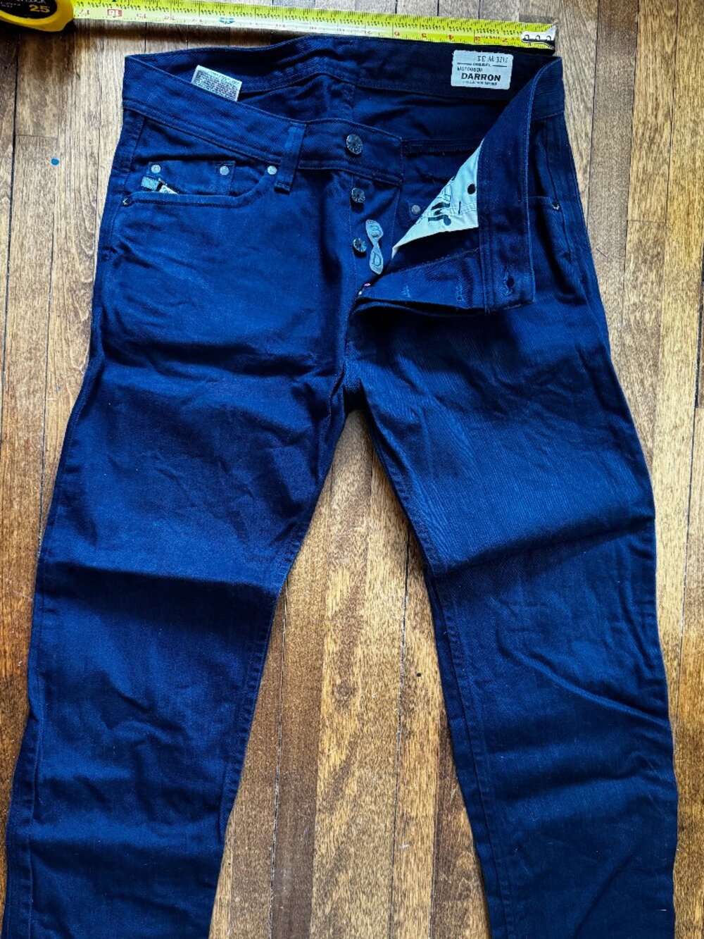 Diesel Darron Regular Slim Tapered 008QU Denim Navy Blue Jeans W31 L29/30